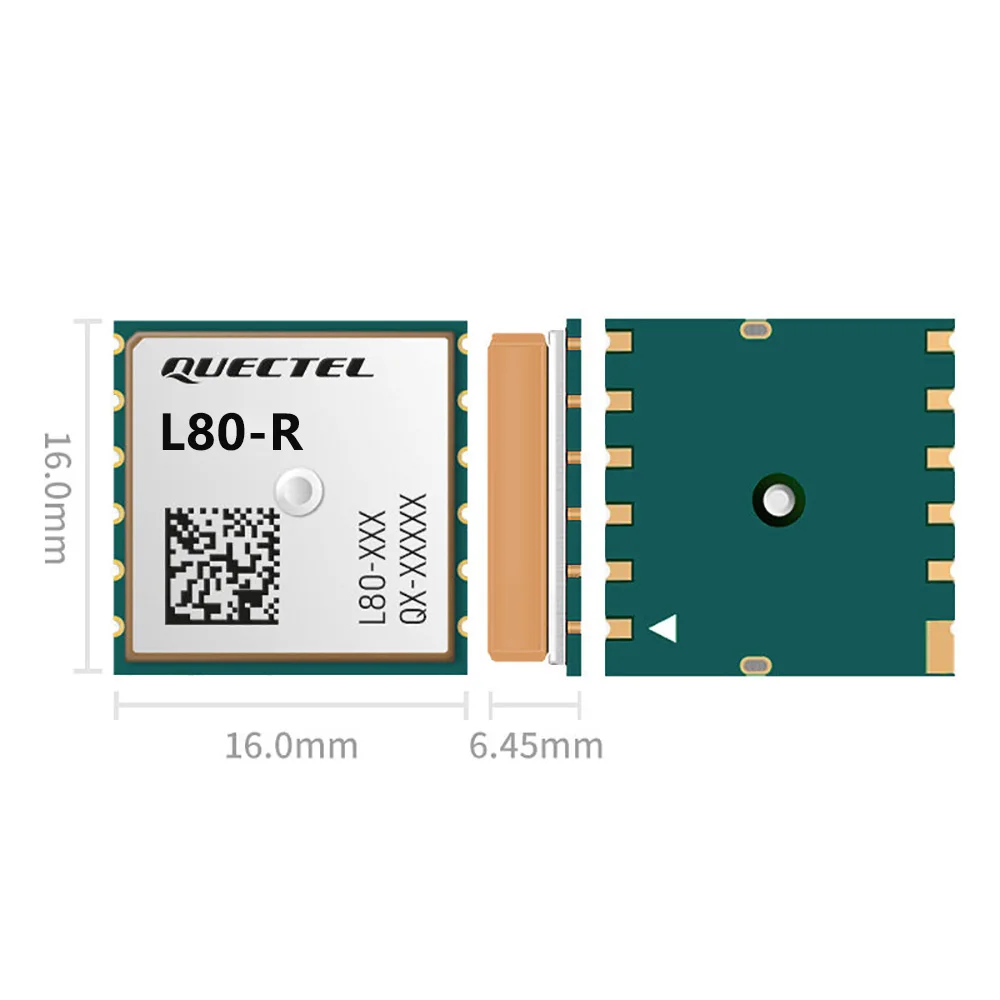 Quectel L80 L80-R L80RE-M37 GPS Module With An Embedded Patch Antenna L1 Band Ultra Compact GPS POT Module Patch On Top