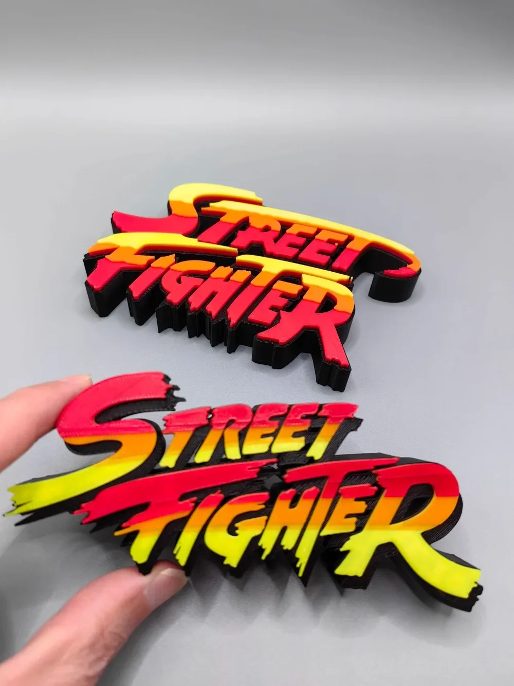 

Street Fighter 3D Logo Ornament Doll Signboard for Street Fighter 6 Ryu Ken Chun Li Action Figure Display Cosplay Exhibition Toy