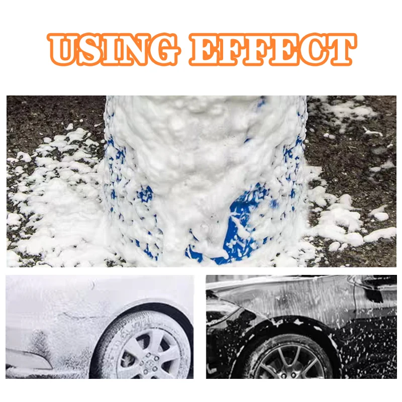 سائل غسيل السيارات الكثيف يحافظ على اللمعان الرغوي للغاية وصابون غسيل السيارات الرغوي والشمع، وإزالة غراء الحشرات والحمأة وما إلى ذلك