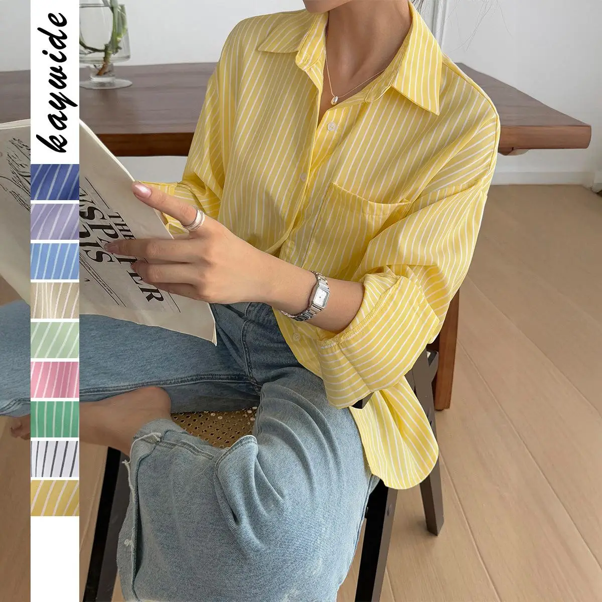 

Повседневный полосатый длинный жилет све irt, женский летний праздничный жилет из полиэстера без бренда, независимая станция, осень-зима