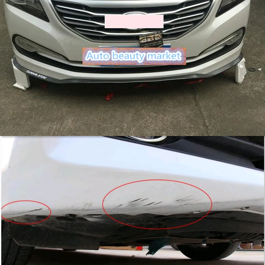 New Style Car Bumper Exterior Mouldings Lip Strip for Peugeot 307 308 407 206 207 3008 406 208 2008 508 408 306 301 106 107 607