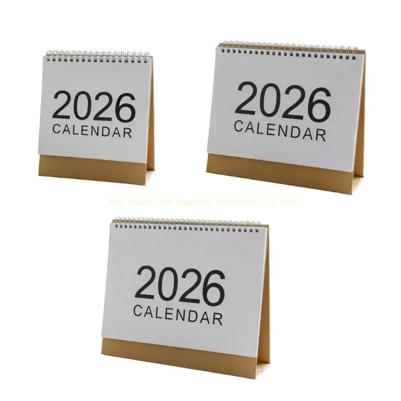 

2026 Desk Calendar Office Calendar Simple Calendar Standing Calendar for School