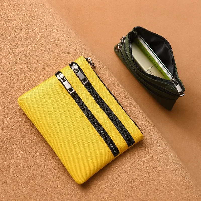 

Zipper Wallet Fashion Canvas Mini Purse Coin Bag Solid Color Simple Storage Pouch Money Pocket Women Girls Coin Key Bag