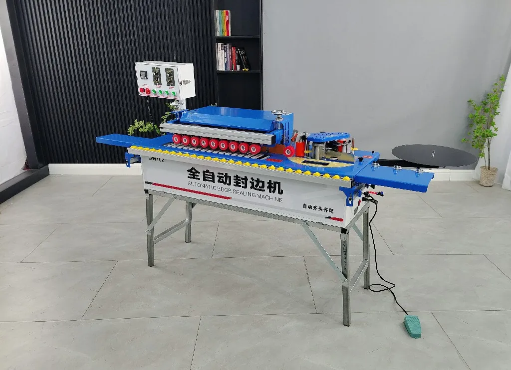 Portable Automatic Curved and Straight Small Edge Banding Machine for MDF Production with 4KW Motor