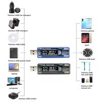 USB Current Voltage Capacity Tester Volt Current Voltage Detect Charger Capacity Tester Meter Mobile Power Detector Battery Test