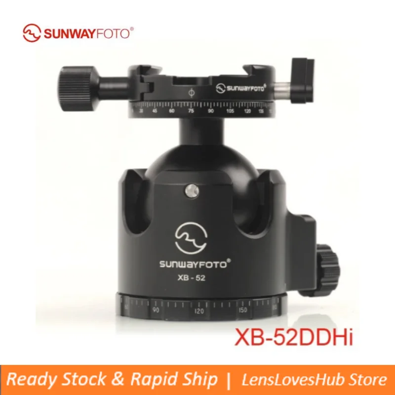 

SUNWAYFOTO XB-52DDHI Low-Profile Tripod Head for DSLR Camera Tripod Ballhead Professional Monopod Panoramic Tripod Ball Head