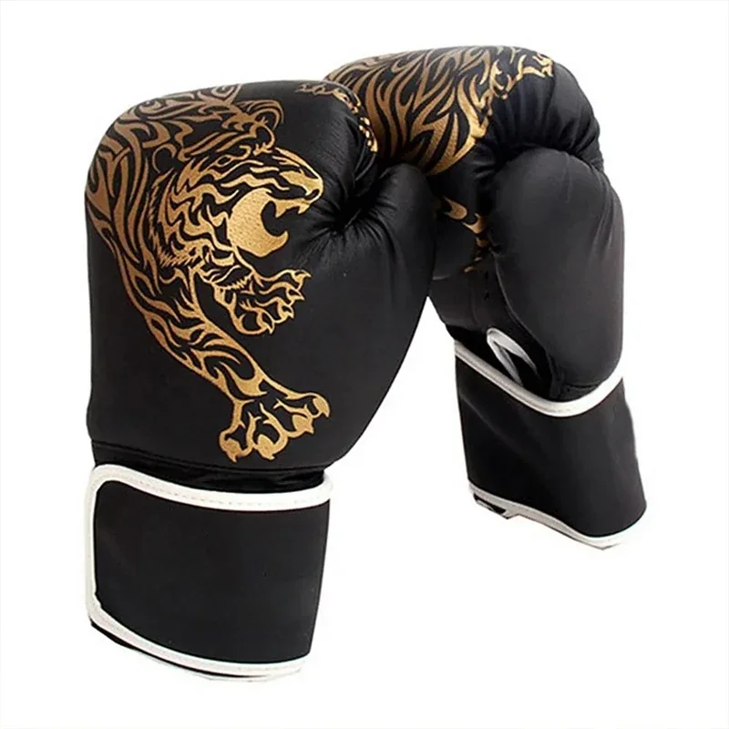 PU Leather Boxing Gloves for Adults and Children, Breathable Fighting Gloves, Training, Kickboxing, Home Sport