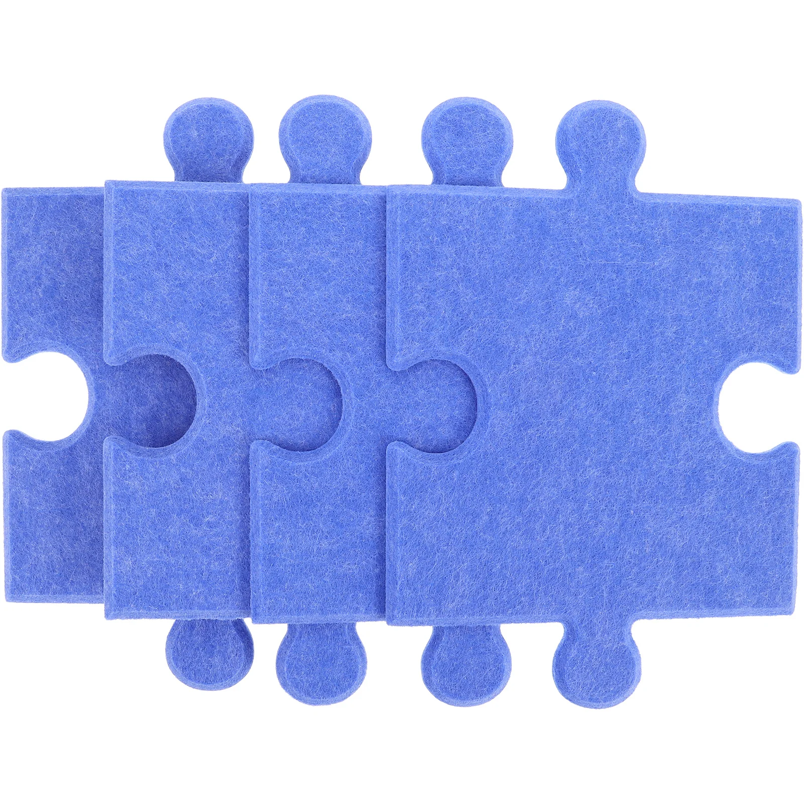 

4Pcs Reusable Felt Board Tiles Self Stick Wall Decals 3D Puzzle Design for Home Office Decor Kids Room Wall Sticker Display