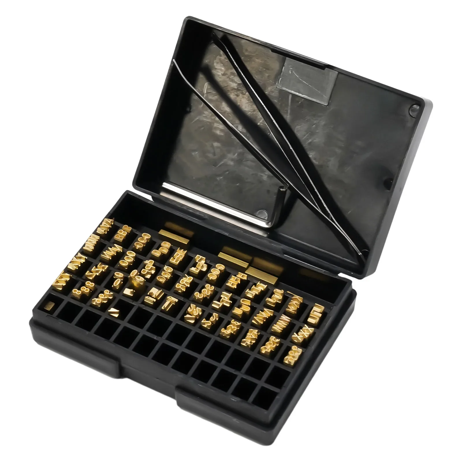 Imagem -04 - Hot Stamp Copper Letters Thermal Ribbon Printing Font Coding Machine Word Grain para Print Production Date Lote 2x3x15 mm 120 Pcs