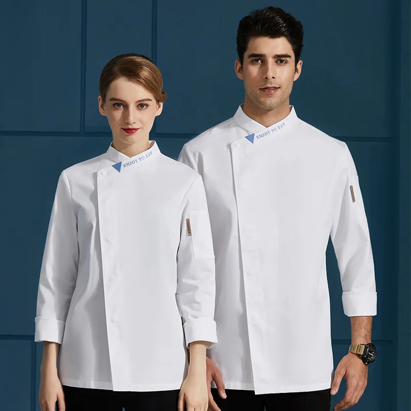 Uniforme de chef d'hôtel de restaurant occidental pour hommes, salopette de chef de restaurant à manches longues, magasin de desserts, gâteau, vêtements de chef occidental, automne