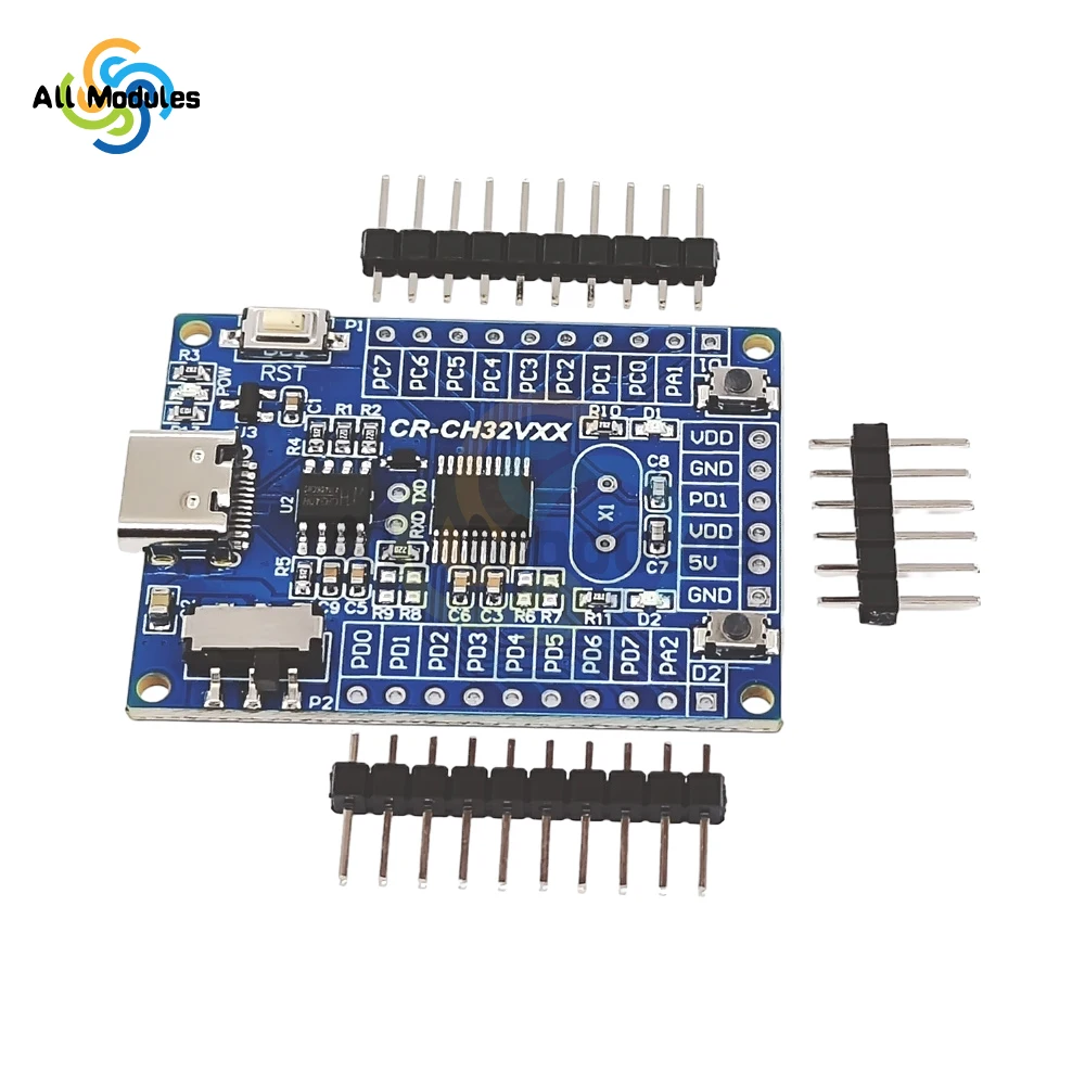 48MHz CH32V003 Development Board Minimum System Board Core Board Type-C USB Interface Development Panels kit CH32V003