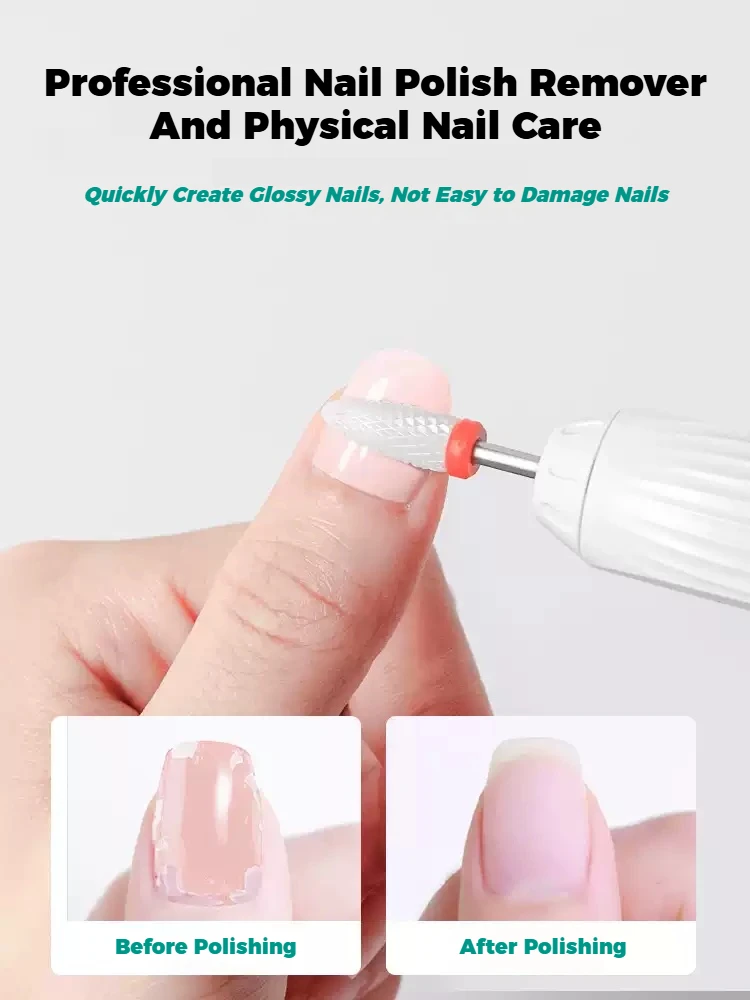 JUSTLANG الكهربائية طلاء الأظافر طحن آلة تلميع قابلة للشحن المهنية الحفر إزالة الجلد الميت الأشعة فوق البنفسجية مصباح صالون الأظافر #4