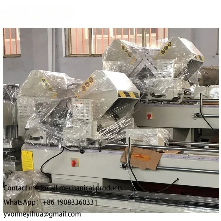 Serra de corte de alumínio e upvc de cabeça dupla para fabricante de janelas e portas de PVC