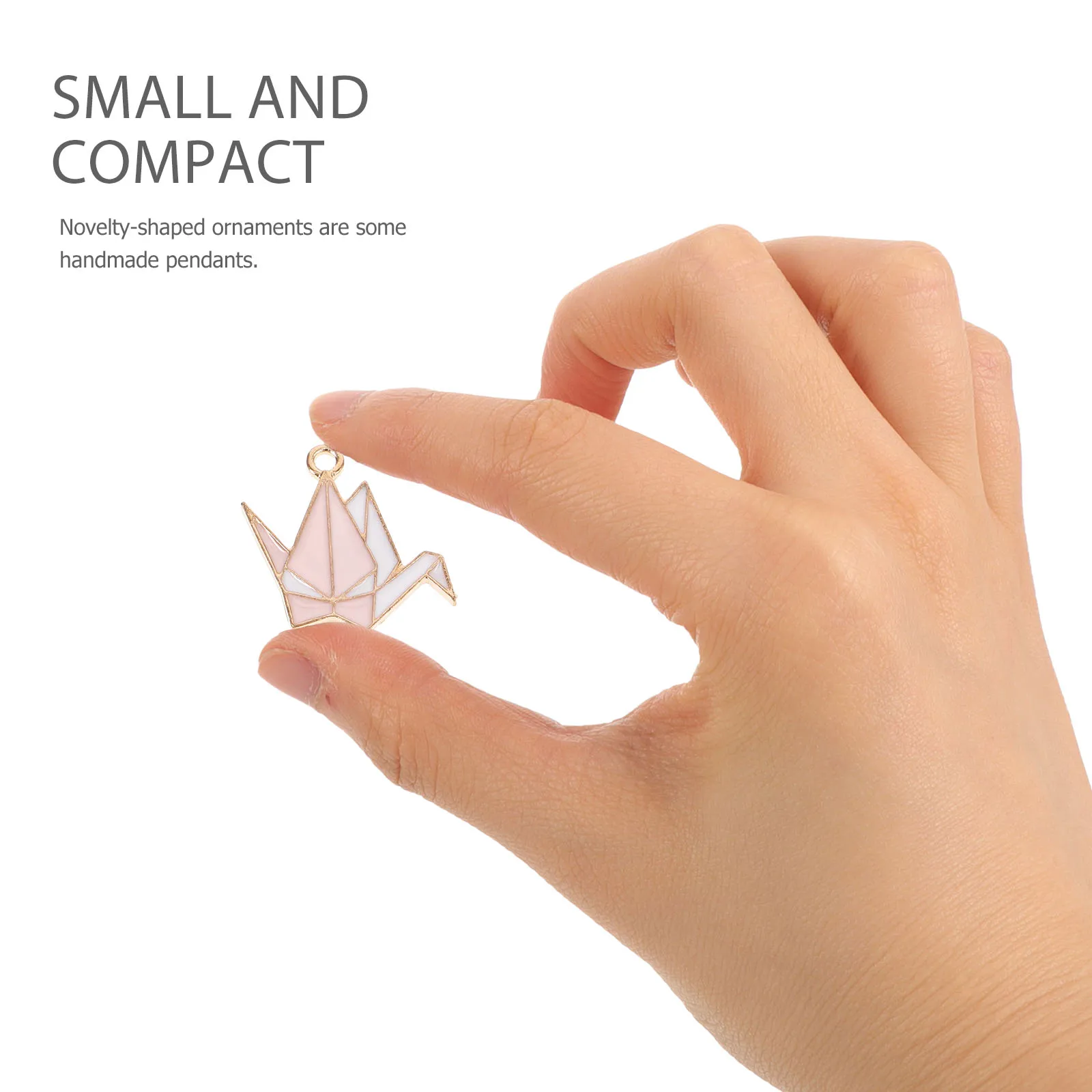 

10pcs Alloy Bracelet Pendants Handmade Origami Crane Charms Diy Jewelry Accessories For Necklaces Earrings Crafts Adorable
