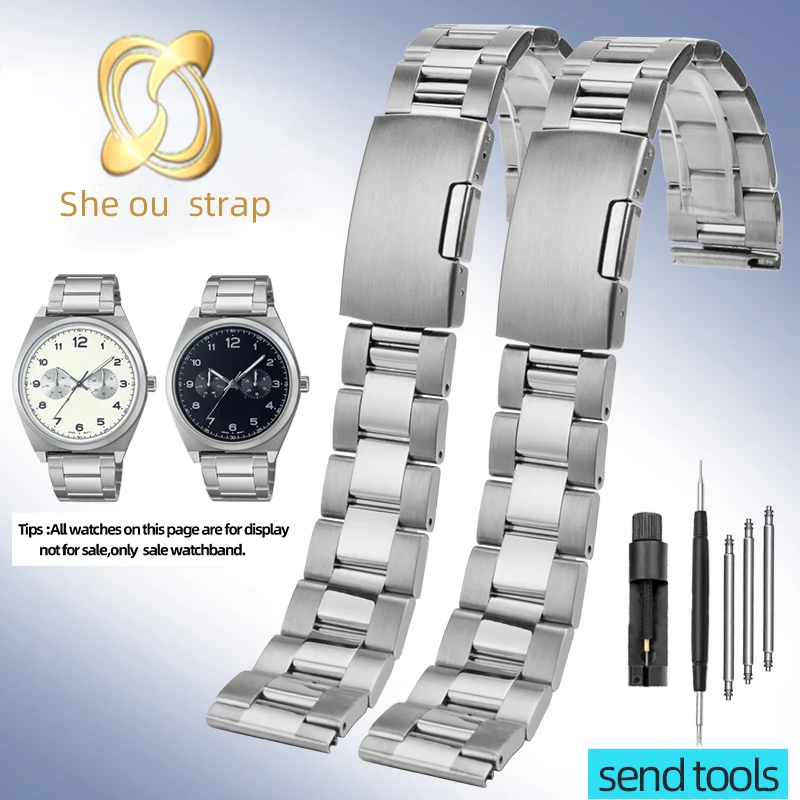 Bracelet de montre en acier inoxydable pour hommes et femmes bracelet de montre en argent MTP-M305 MTP-M300 mol 20MM 22MM