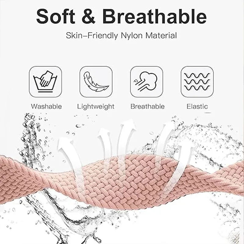 Braided Strap for Xiaomi Redmi Watch 3 active Straps accessories sport Nylon Breathable Replacement Correa for Redmi 3 Lite band image 5