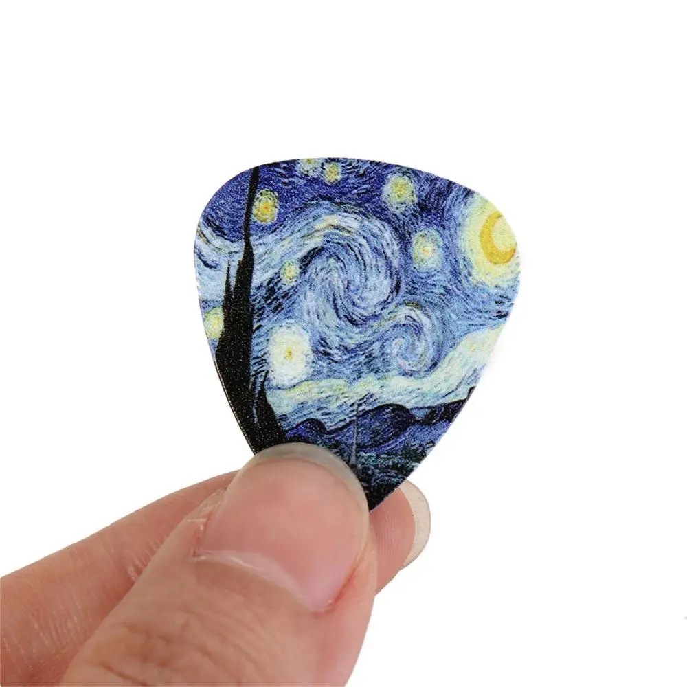 Acessórios som premium clássico baixo estrela céu design palheta acústica palheta de guitarra elétrica