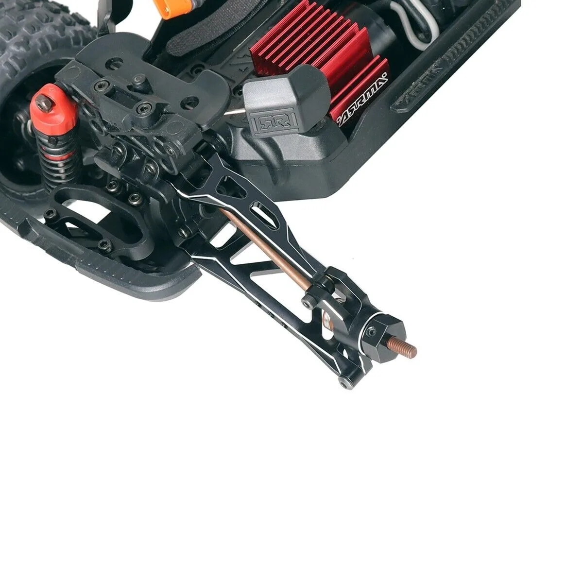 Lcx racing rc caminhão cnc alumínio braços de suspensão traseira para 1/14 1/18 arrma typhon granito grom atualizações peças acessórios