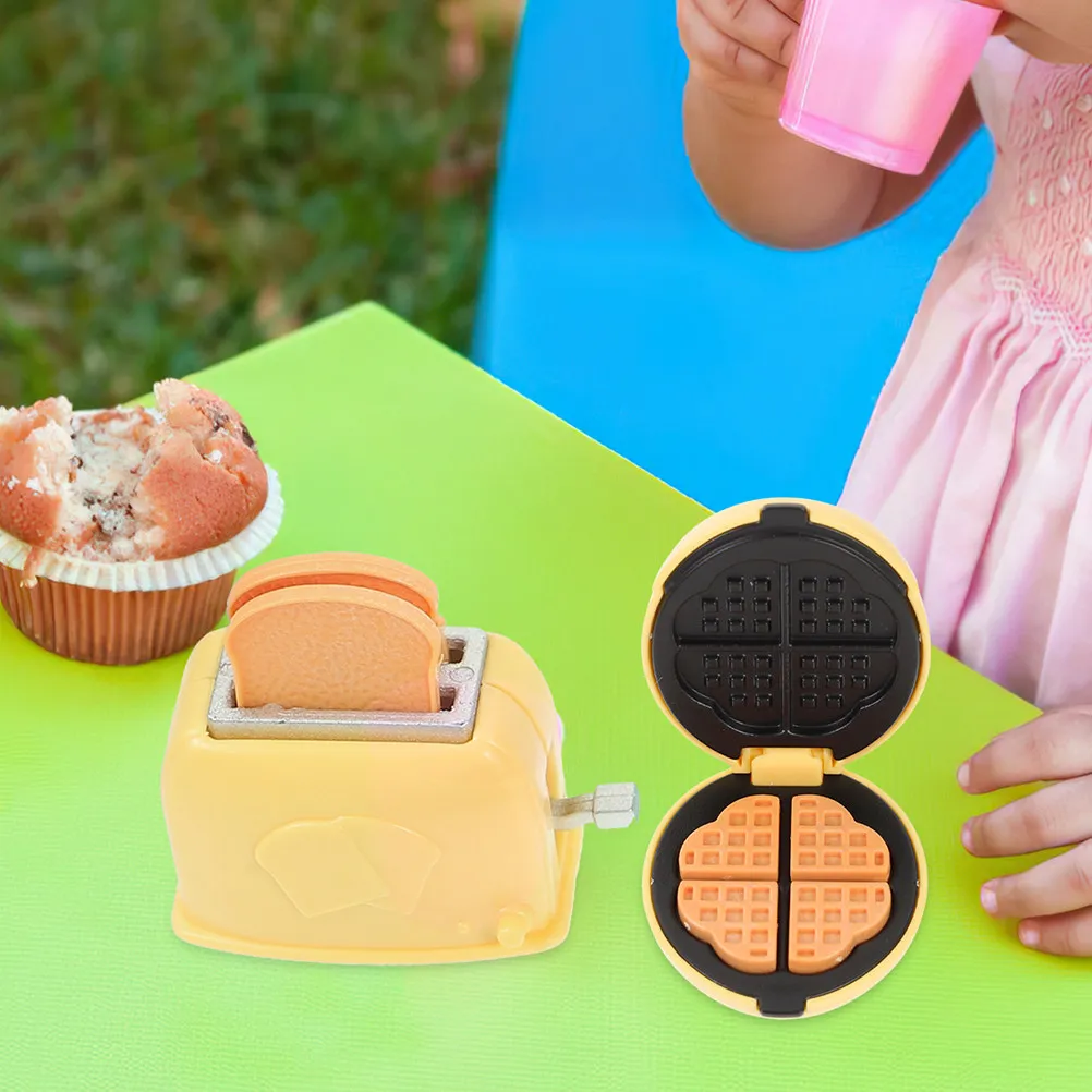 

1Set Mini Kitchen Appliances Simulation Baking Props Mini Pretend Play Scene Accessories for Tiny House Kitchen Decoration