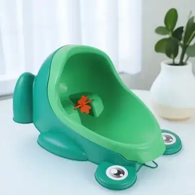 

1pc Cartoon Frog Boy Training Urinal Premium Pp Material Wall Mounted Space Saving Windmill Design Bathroom Decor For Baby Boys