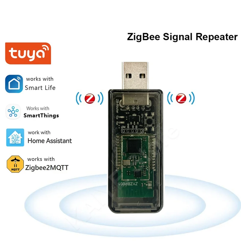 Amplificador de señal USB Zigbee, repetidor de señal extensor para asistente doméstico Tuya EWeLink ZigBee 2MQTT Tasmota