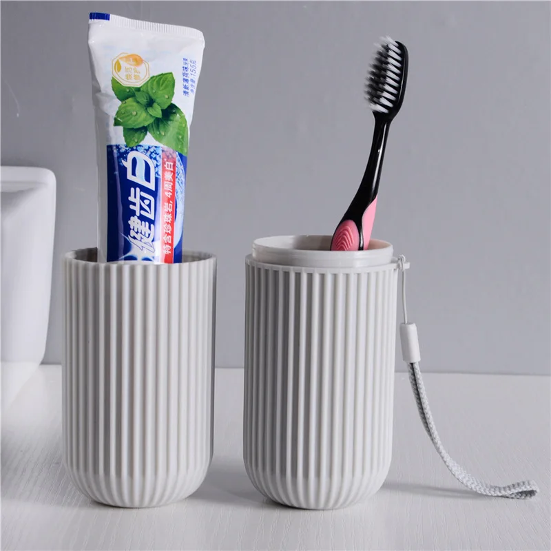 Toothbrush Cup Portable Toothbrush Holder Multifunction Travel Cup Organizer Toothbrush Case and Bathroom School Trip.