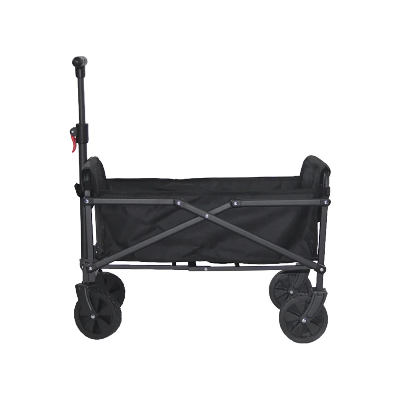 

Folding Garden Cart Outdoor Beach Wagon Grocery 400D Oxford Cloth Mini Wagon Collapsible Wagon Cart in Camping 60kgs Load