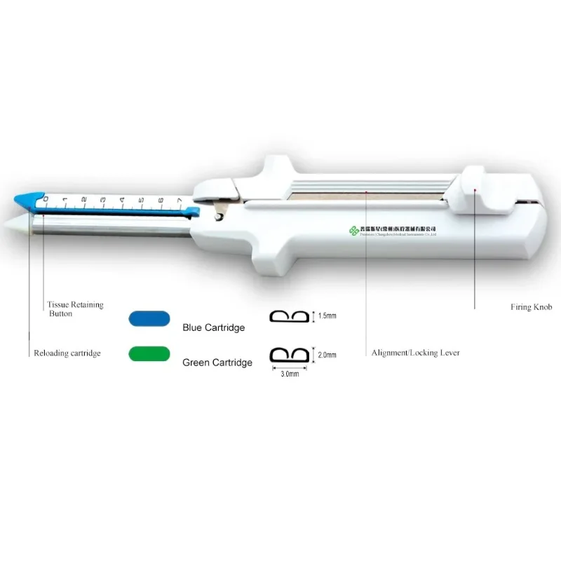 Professional Surgeon Medical Equipment 60/75mm surgical linear cutter stapler and cartridge