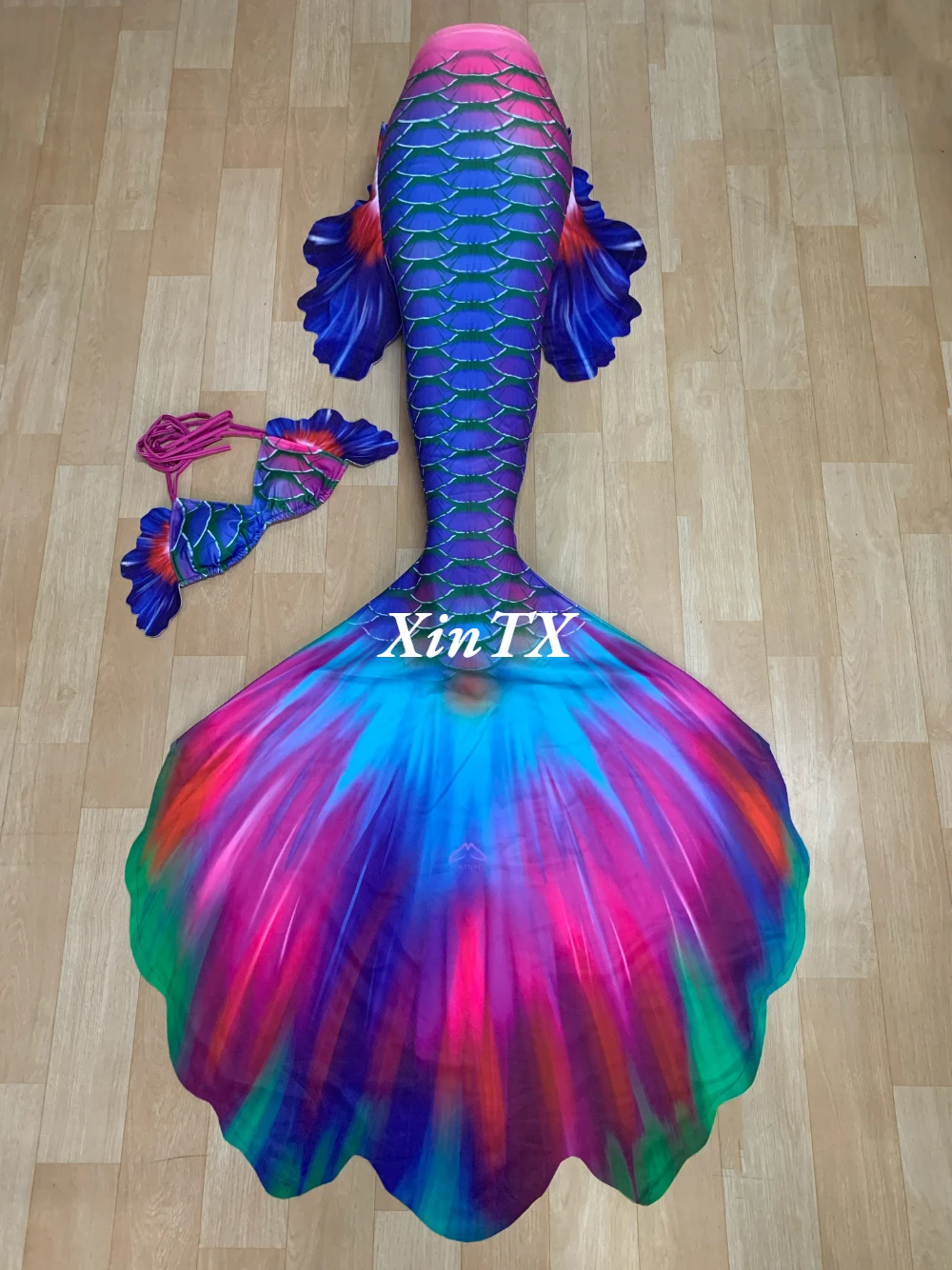 Woman Mermaid Tail For Swimming 3D HD Adult Swimmable Swimsuit Can Add Monofin For Free Diving Model Stretchy Brilliance