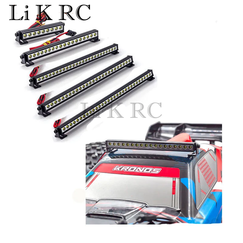 5V-14.8V LED Light Bar Roof Lamp Lights For Axial SCX10 90046 SCX24 SCX6 Traxxas TRX4 Slash Rustler 1/8 1/10 RC Crawler Car