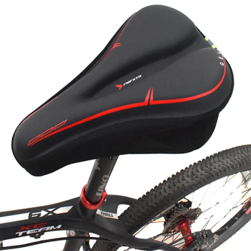 

Bike Seat Cushion - Gel Padded Bike Seat Cover for Men Women Extra Soft Exercise Compatible Outdoor Indoor Bike Saddles Parts