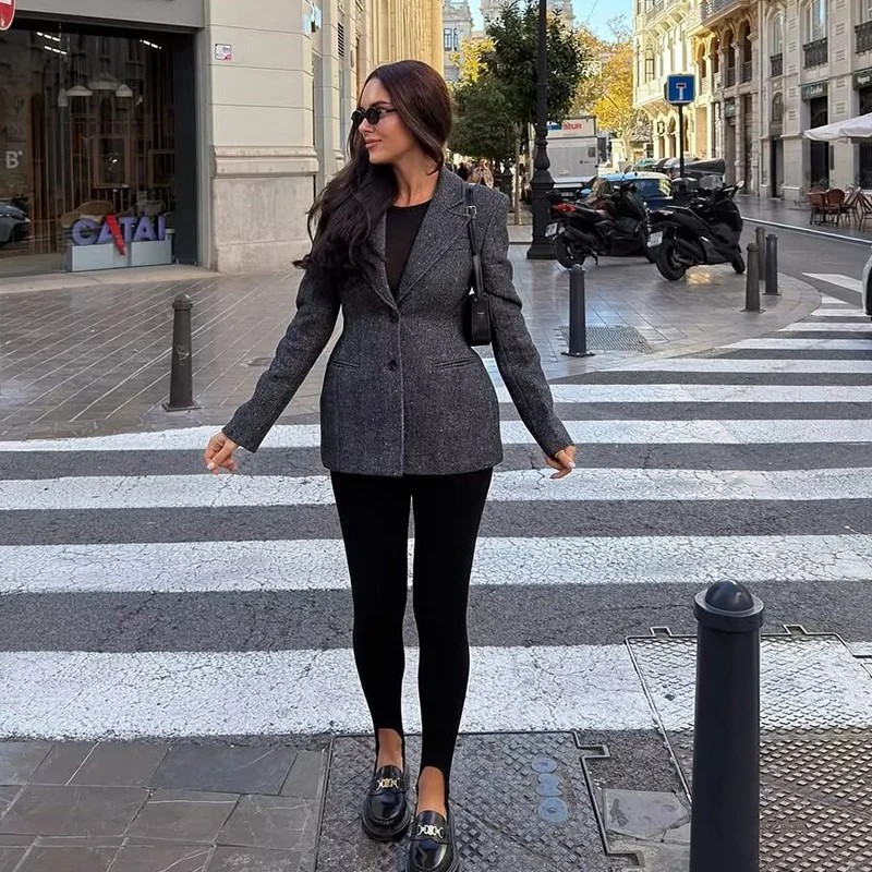 Blazers Women's Autumn Jackets 2025 New Fashion Slim V Elegant Office Blazers Jacket Chic Street Youth Travel Women's Coats