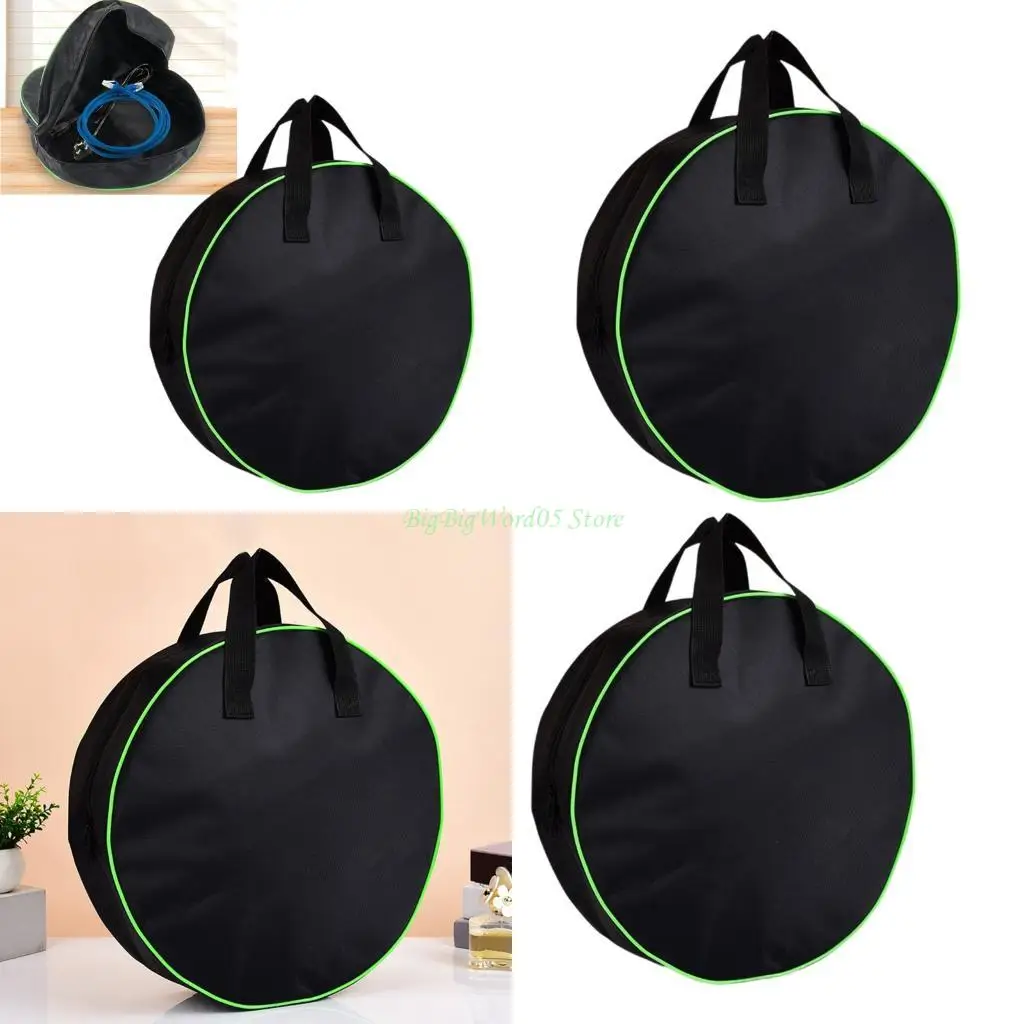 

24TE Сумка для кабеля Круглая водонепроницаемая сумка для хранения тканевых органайзеров для электромобилей и садовых шлангов