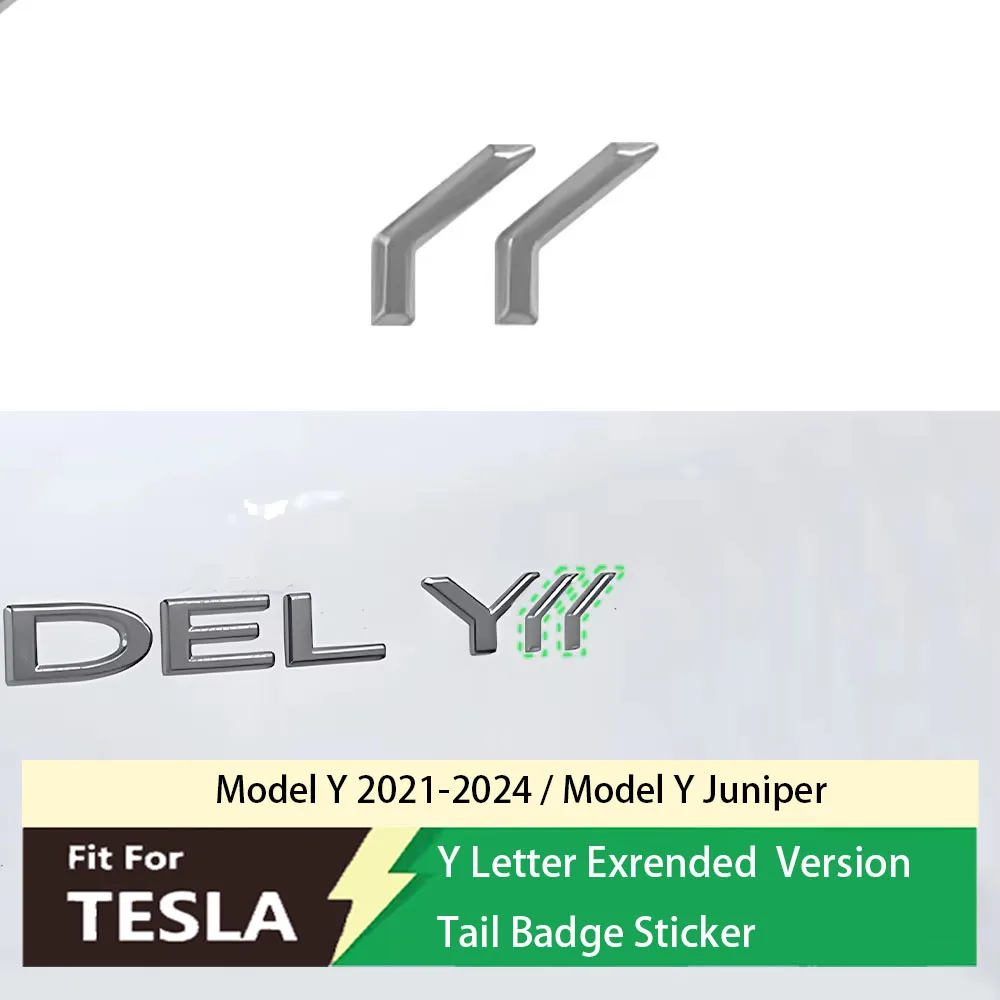 

Для нового Tesla Model Y Juniper 2025 ModeY 2021-2024 ABS автомобиль Y буква логотип наклейка дизайн кузова задний логотип аксессуары