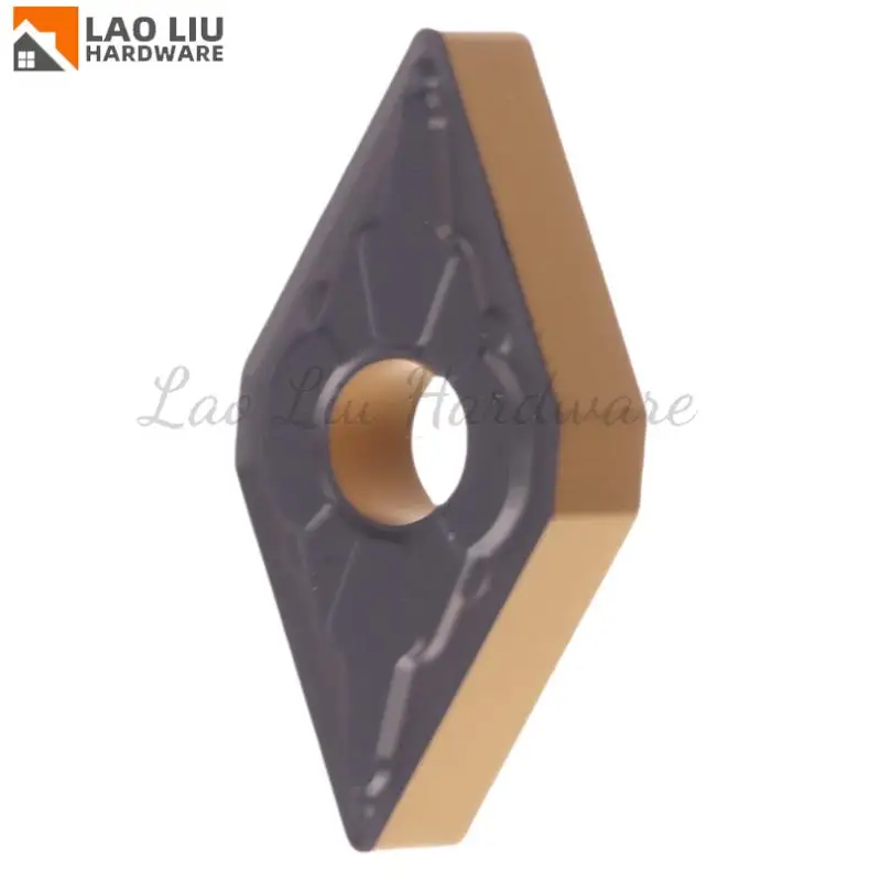 

Противоударная и износостойкая двухцветная прорезная пластина. Токарная пластина из стали DNMG150408-AM SP3200.