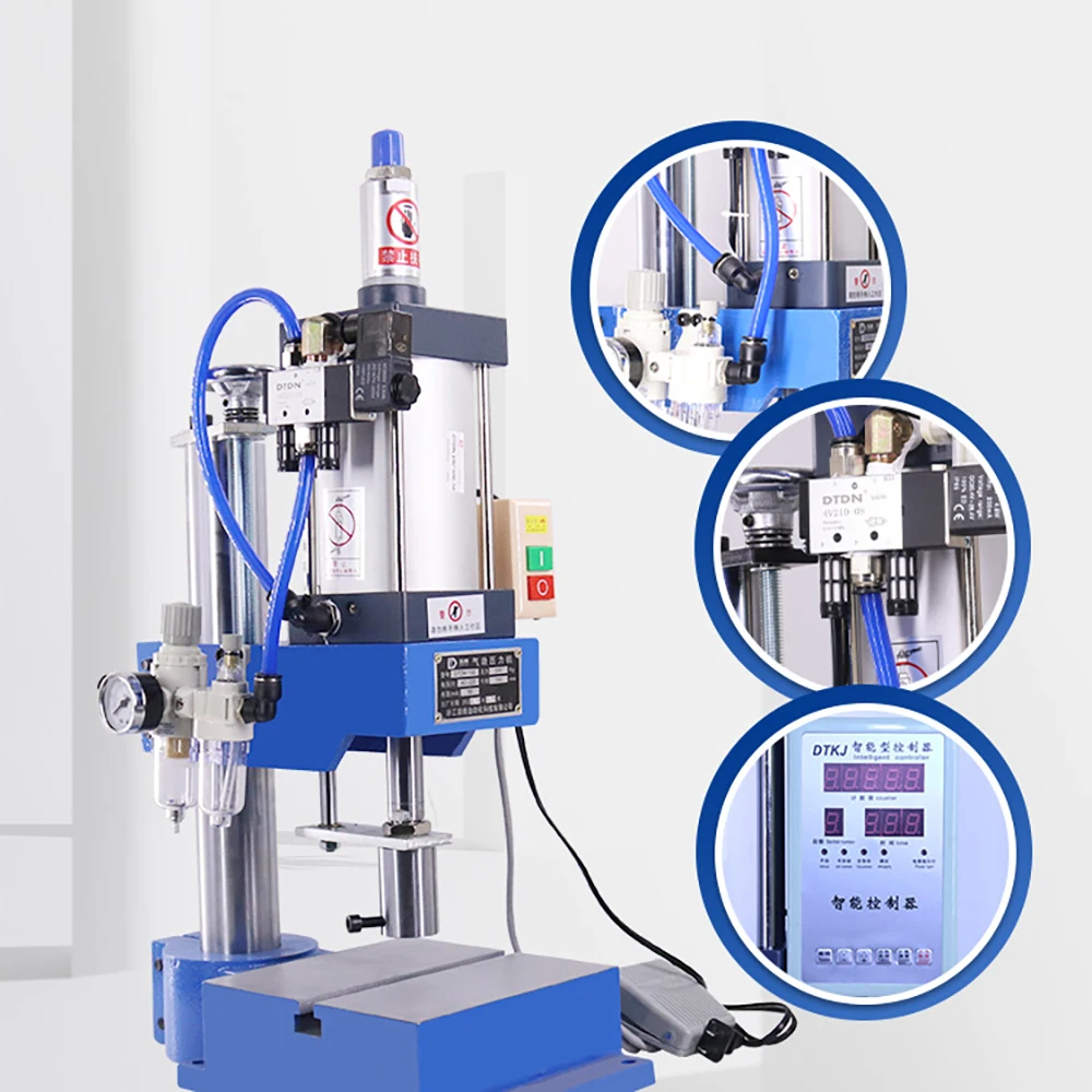 DT-63 Bench Press Small High Precision Riveting Machine Pneumatic Punching Machine 200kg Single Column Riveting Machine