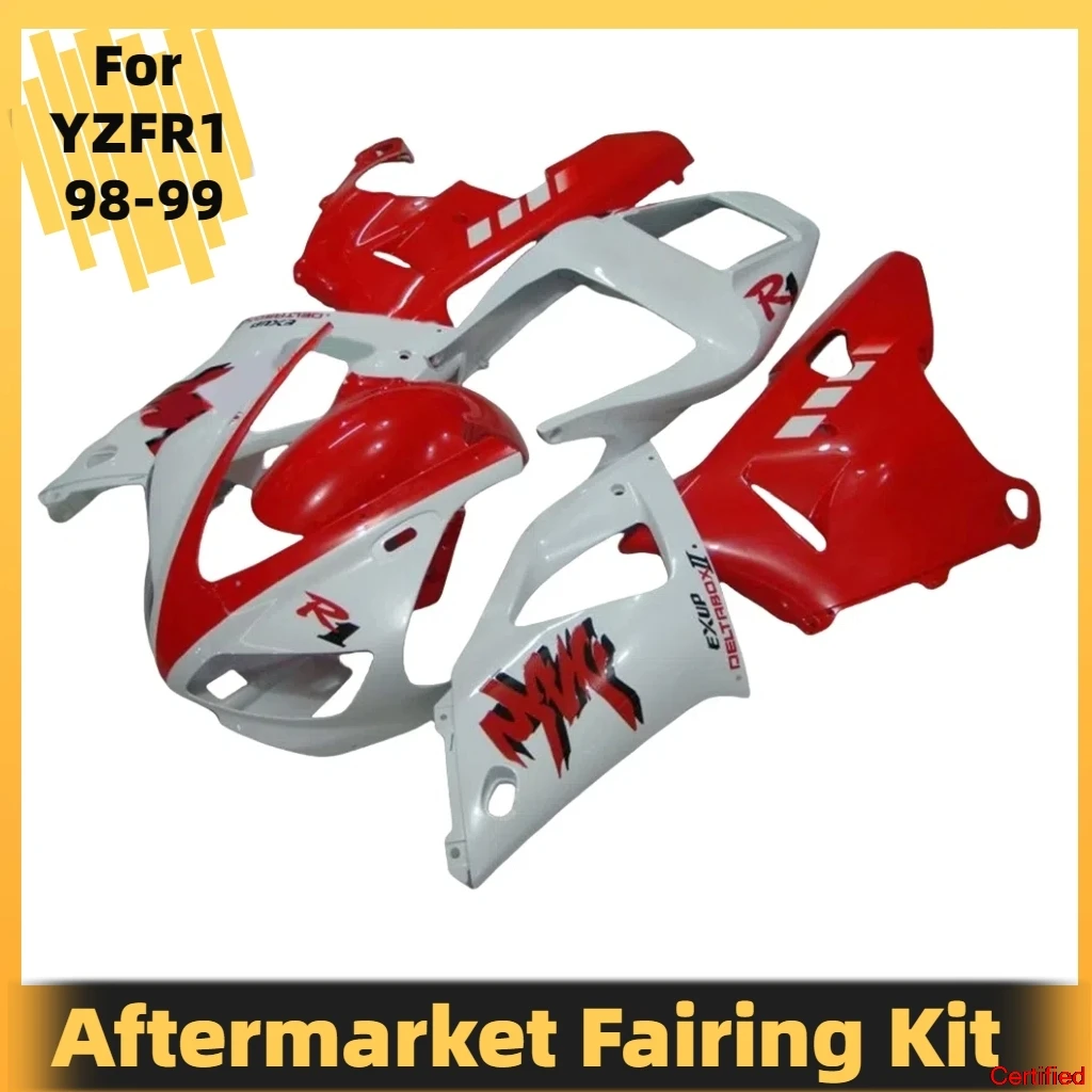 1998 1999 YZF-R1 for Yamaha YZF R1 98 99 YZFR1 YZF1000 YZF 1000 Red White Fairing Set Sportbike Body Repair Parts