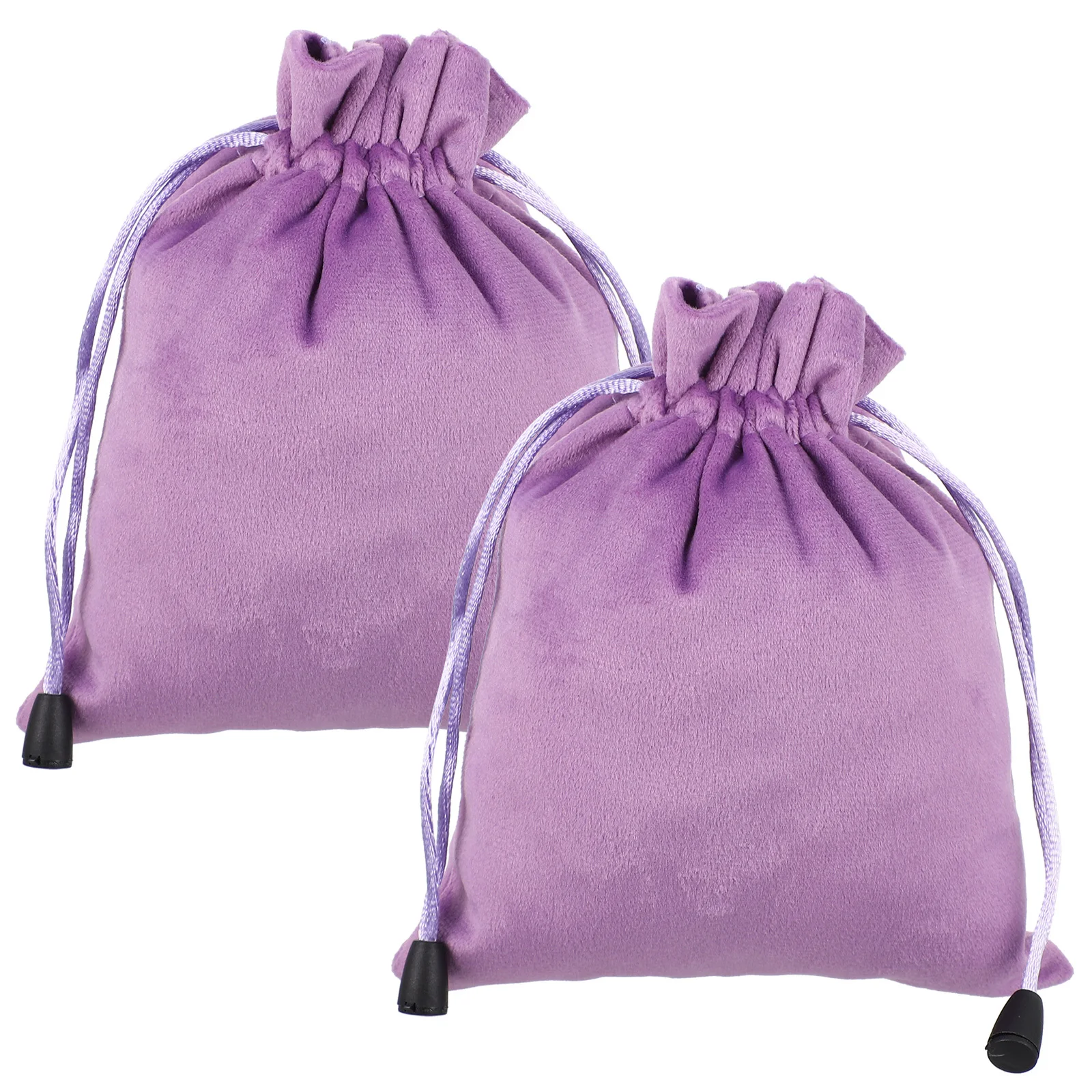 

2Pcs Drawstring Jewelry Bags Flannel Smooth Soft Storage Pouch Gift Packaging Bags for Cosmetics Watches Jewelry Bag