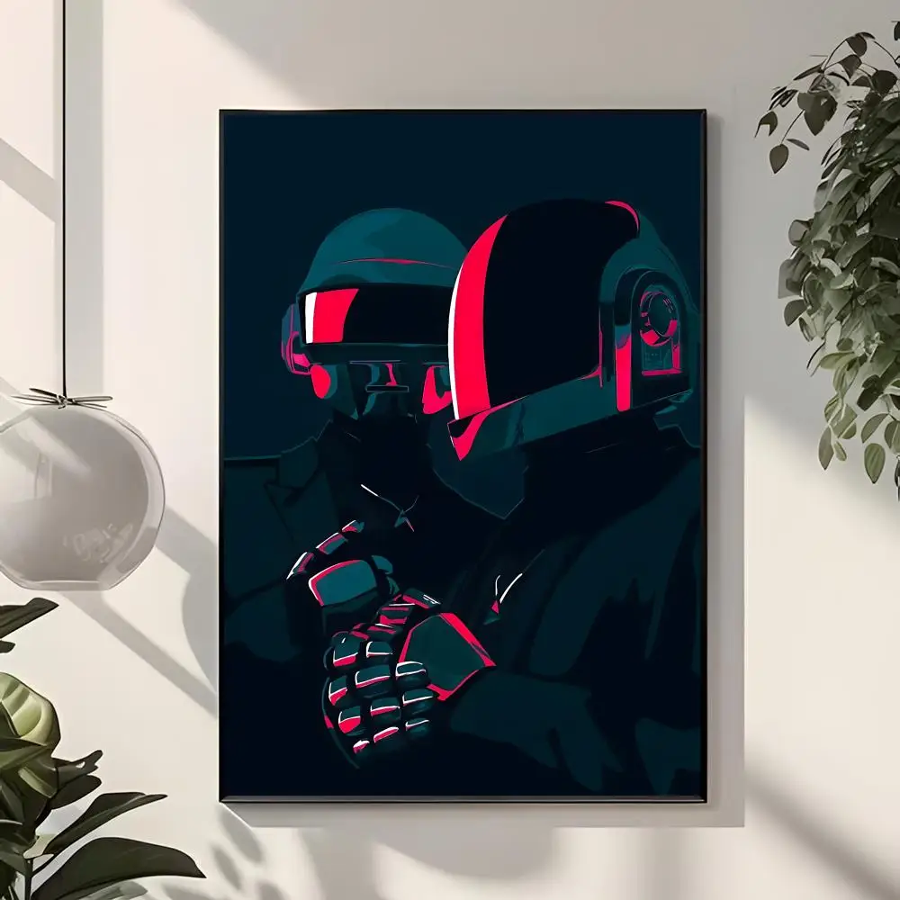 Electronic Dance-Band D-Daft Punk Poster  Classic Home Interior Design & Modern Wall Decor Art Collection