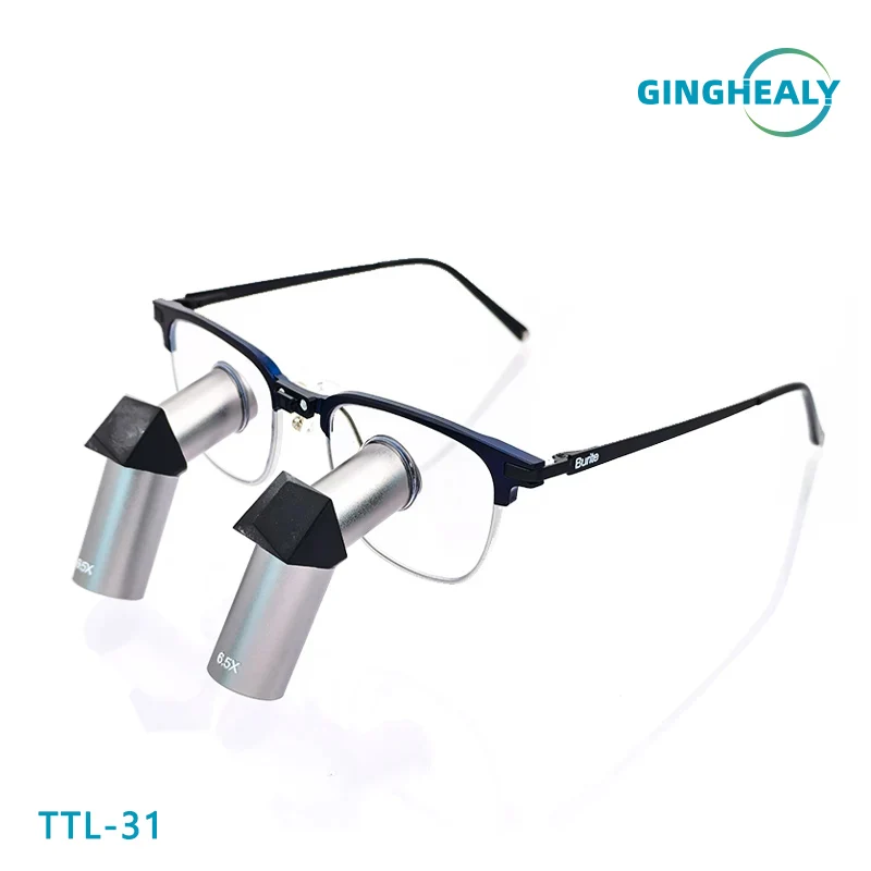 

Лупы Ginghealy TTL Ergo 3.5X, 4.5X, 5.5X, 6.5X для стоматологических и хирургических операций, с металлическими линзами и защитой шейки матки, титановая оправа, увеличительное стекло