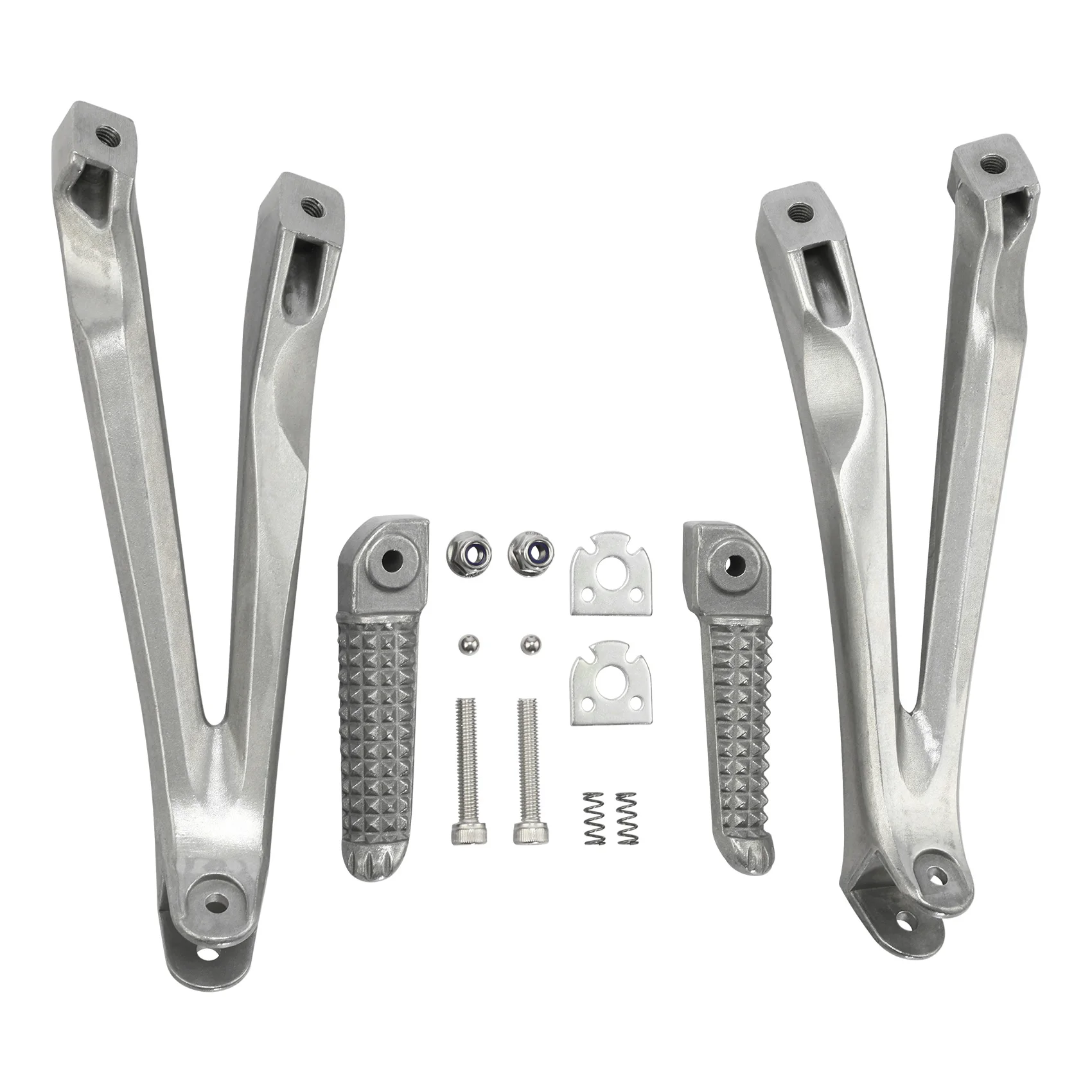 Motorcycle Rear Footrest Foot Pegs Bracket Set For Yamaha YZF R1 YZFR1 2004-2008 2007 2006 2005