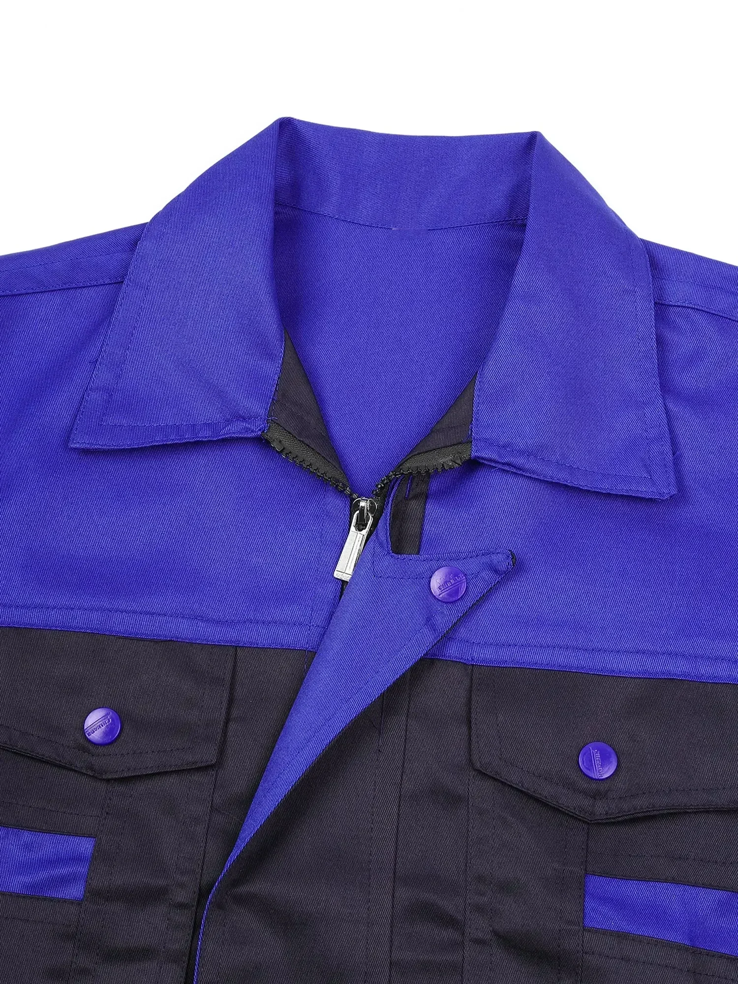 Chaqueta de manga larga para hombres y mujeres, abrigo Unisex, almacén de disfraces, taller de construcción de empresa, trabajador de fábrica, mecánica, logística automática