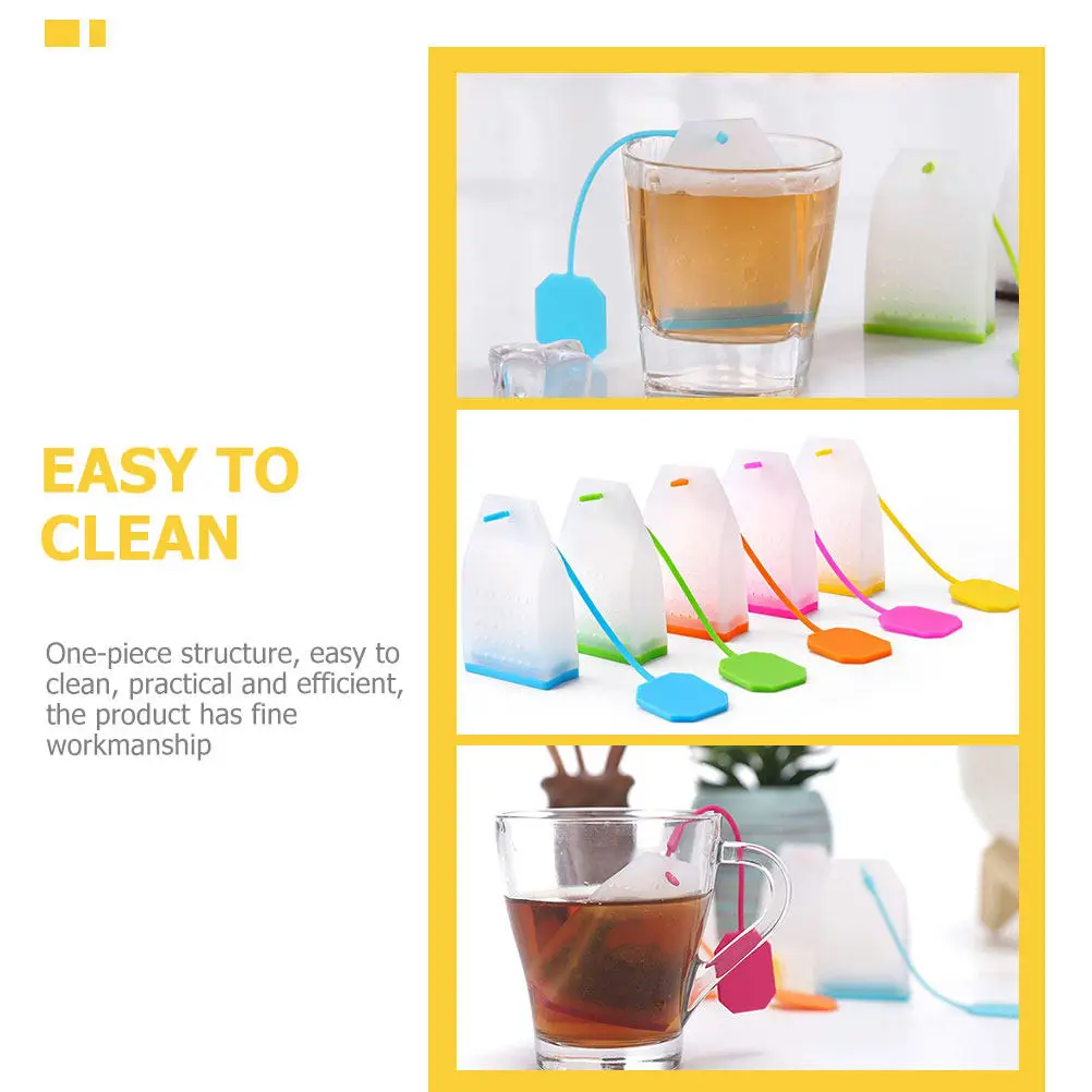 

Набор из 2 силиконовых заварочных ситечек с мелкими отверстиями, без протечек, многоразовые фильтры для рассыпного чая, удобные заварочные приспособления для дома и ресторана