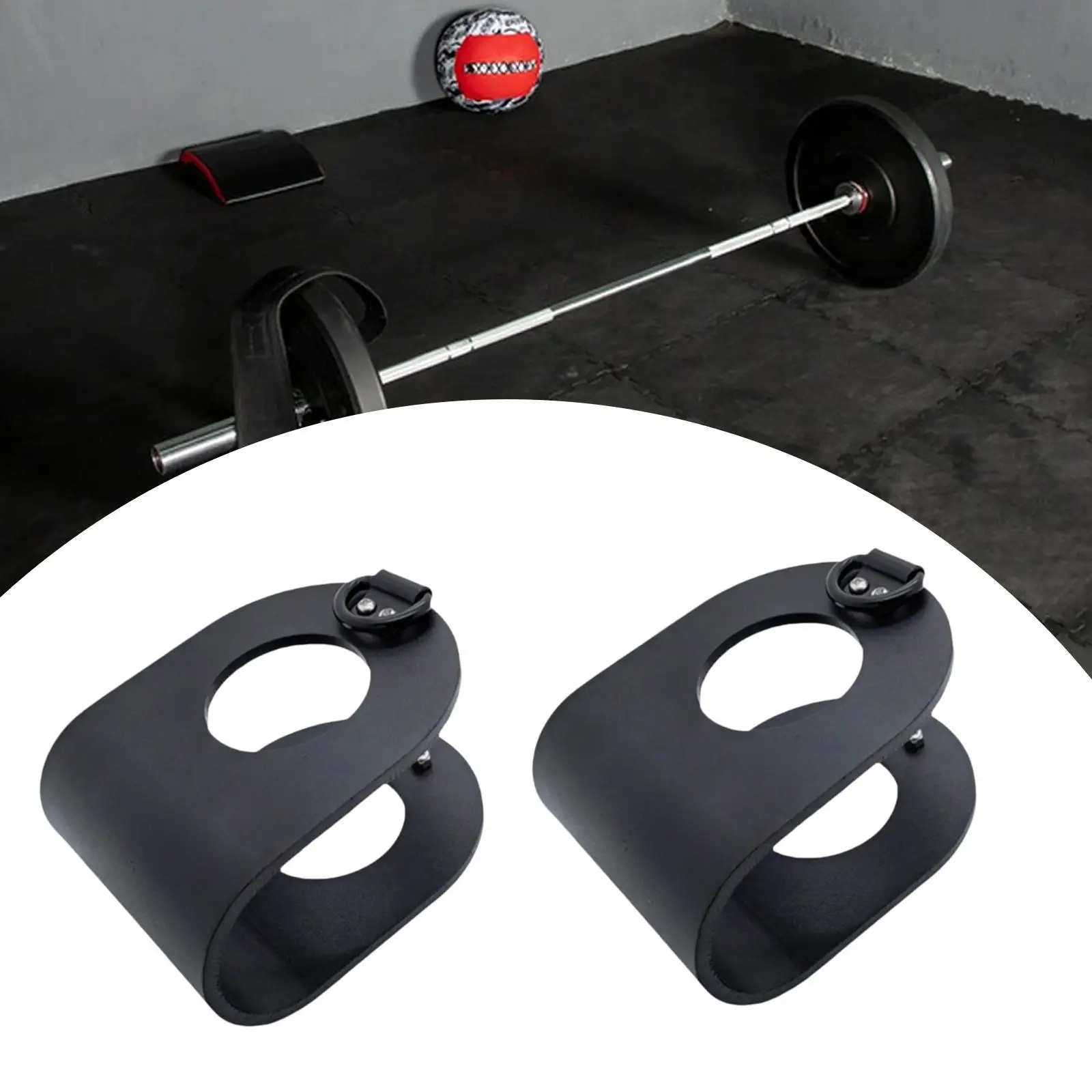 Barbell to Landmines Clip Convert Dumbbells to Barbell Exercise Accessories Workout Versatile Hook Dumbbells on Dip Belts