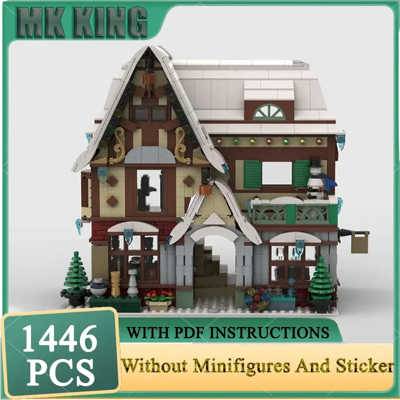 

Moc строительный блок, зимняя деревня, поделки, центр, модульная модель, технология, кирпич, сделай сам, сборка, вид на город, улица, праздничный подарок, игрушка