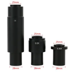 0.35X 0.5X 1X Adapter obiektywu monokularowego z mocowaniem C 1X rurka adaptera do kamery z mikroskopem wideo CCD 180X 300X obiektyw zmiennoogniskowy