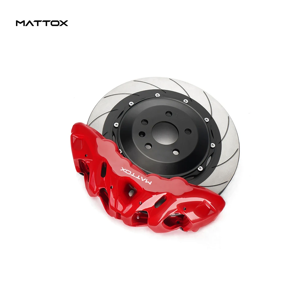 Mattox Front MS8 8 Pot Monoblock 4D CNC Caliper with 390/410*36 mm Rotor Big Brake Kit For 20 Inch or Plus Rim Car