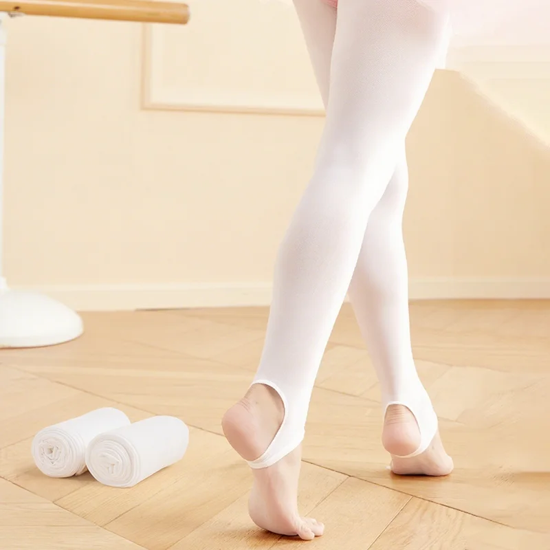 

Ballet Stirrup Tights Girls Women 60D Dance Pantyhose Leggings for Exam & Practice