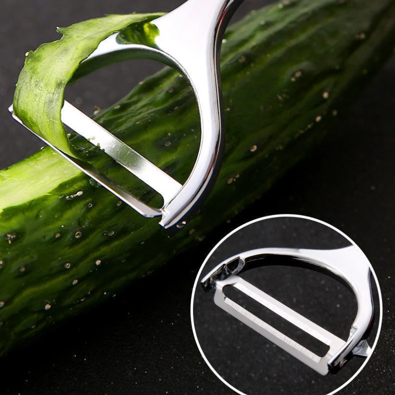 1pc Stainless Steel Vegetable Peeler Potato Tomato Peeler Multi-function Carrot Grater Fruit Tools Kitchen Cuisine Accessories