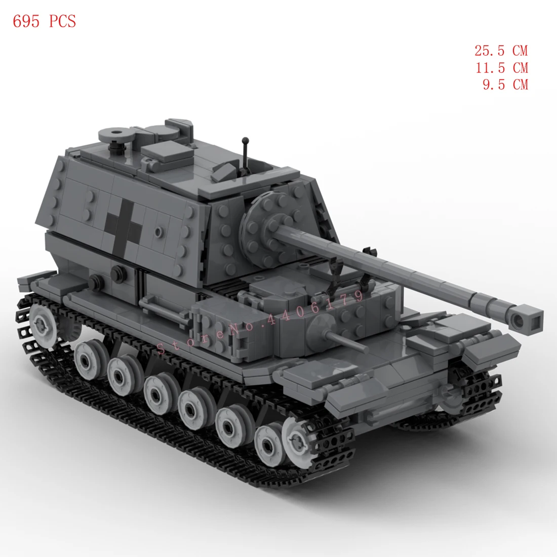 

hot military WW2 technical German Armorer army Tiger tank destroyer P vehicles East line war Building Blocks weapons bricks toys